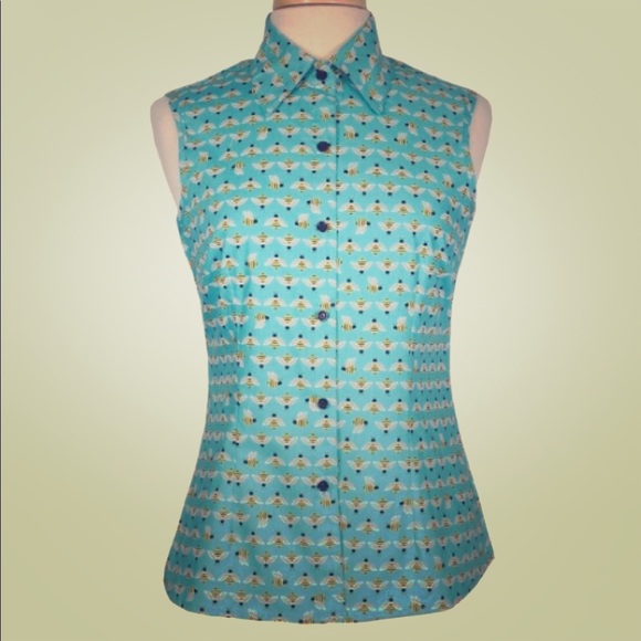 Bernie Dexter Tops - NWOT Bernie Dexter Main Street Top - Turquoise Bee